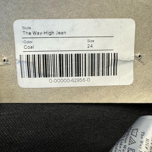 Everlane The Way High Jean Black Denim Size 24 - Picture 4 of 13